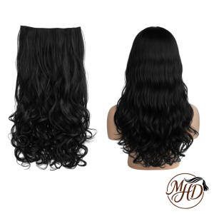 Jet Black Curl Hair Extensions